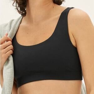 Everlane Womens The Tank Sports Bra XS Black Stretch Pull On